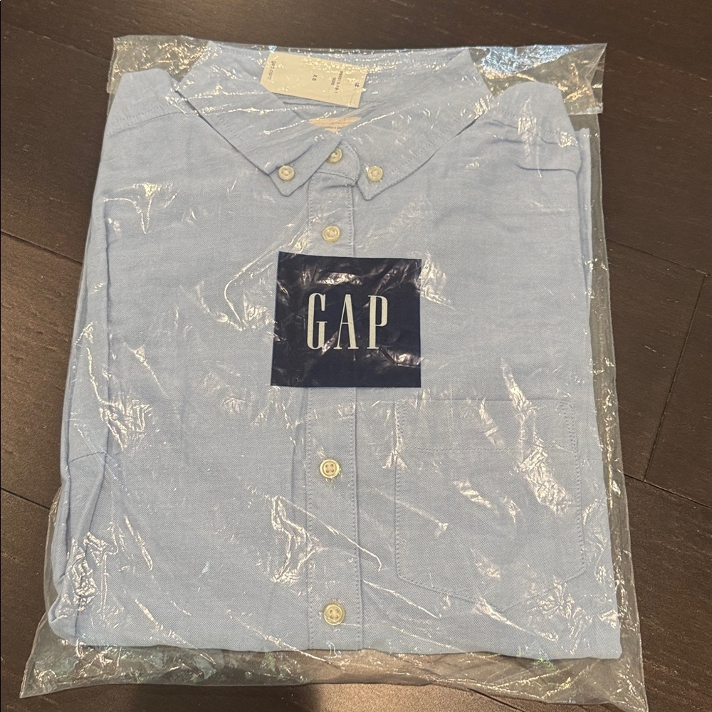 Gap Shrunken Boyfriend Button Down Oxford Shirt - Picture 4 of 5